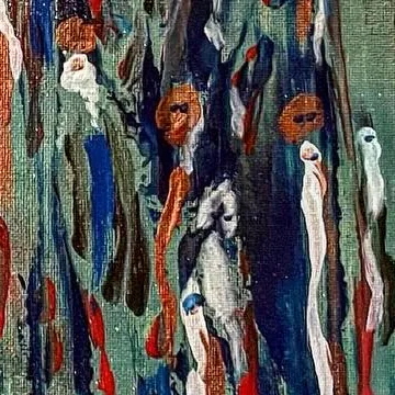 Detail of Memories in Emerald, centre right
