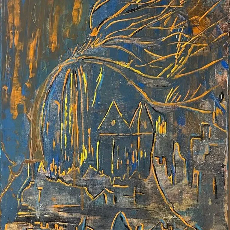 Quietness, a painting by Jamal