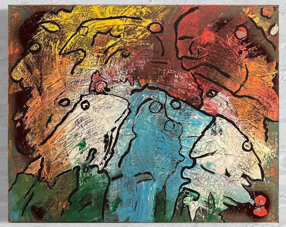 Madness, a painting by Jamal
