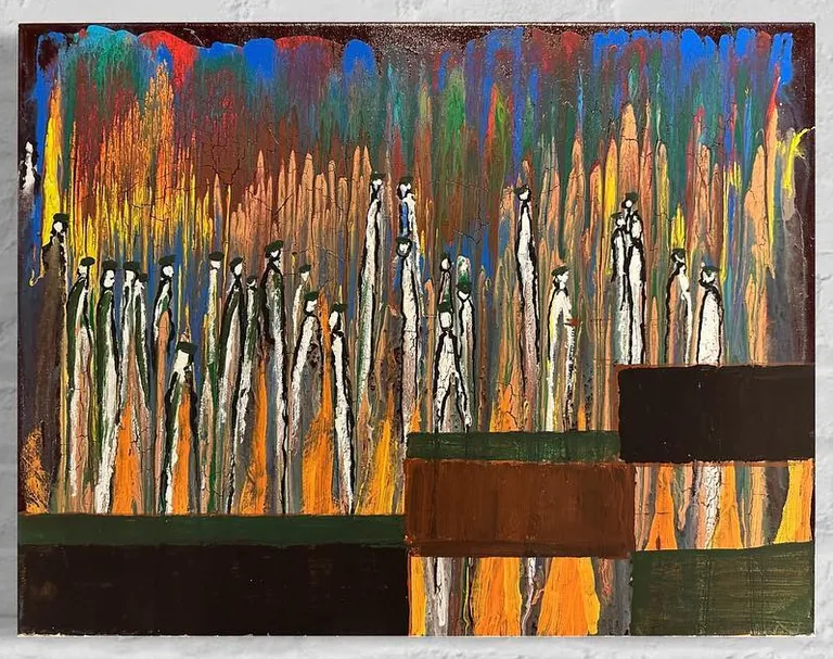 Corrupted Society, a painting by Jamal